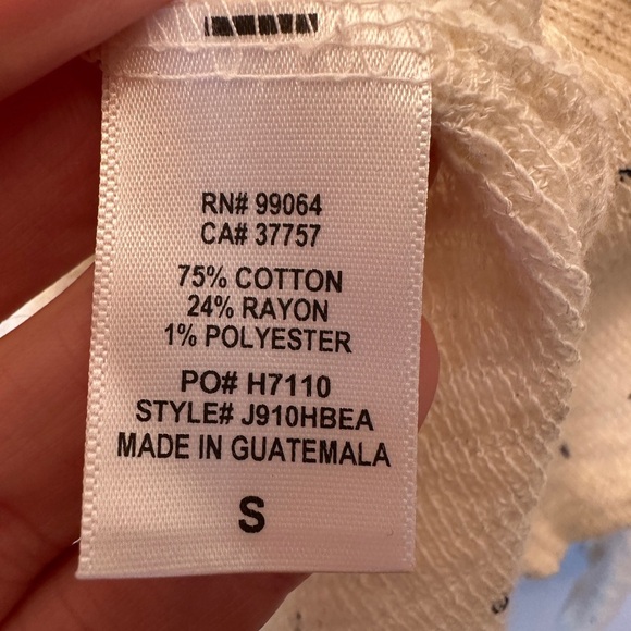 Billabong Beach Bliss Sweater with Hood Womens Size S/P White Cap Black Flecks - Picture 8 of 12